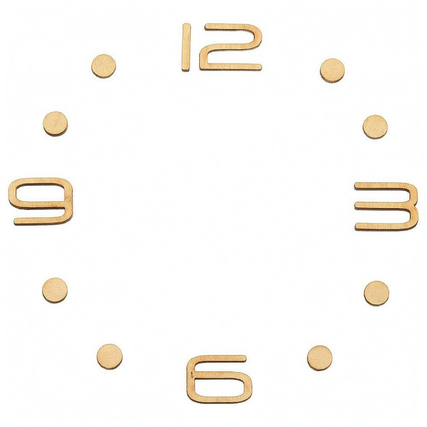 Wood Grain Self-Adhesive Timepiece Numerals Repair Wooden Timepiece Numbers, D Beech-image-26