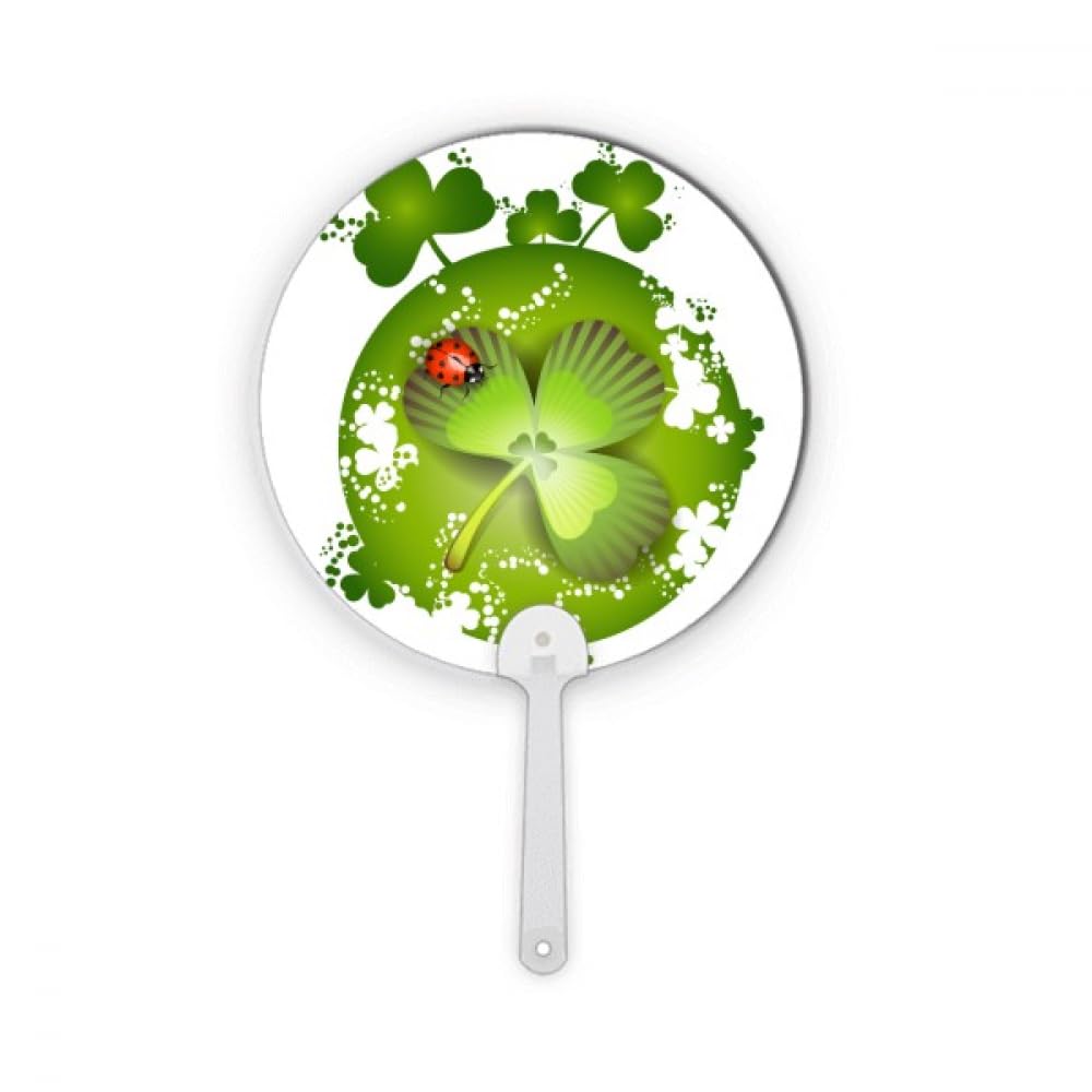 Éventail rond en plastique St Patrick déco Irlande artisanale