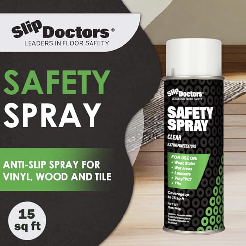 SlipDoctors Safety Spray - Clear Fine-Textured Anti Slip Spray - Pet & Barefoot Friendly Anti-Slip Spray for Wood Stairs, Vinyl, Laminate & Tile - Image 3