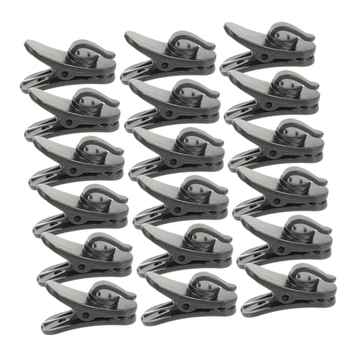 CHILDWEET 200pcs Rotatable Earphone Wire Clips Lightweight Plastic Microphone Holder for Shirts Headset Cable Clips Durable Tie Mic Bracket Accessories