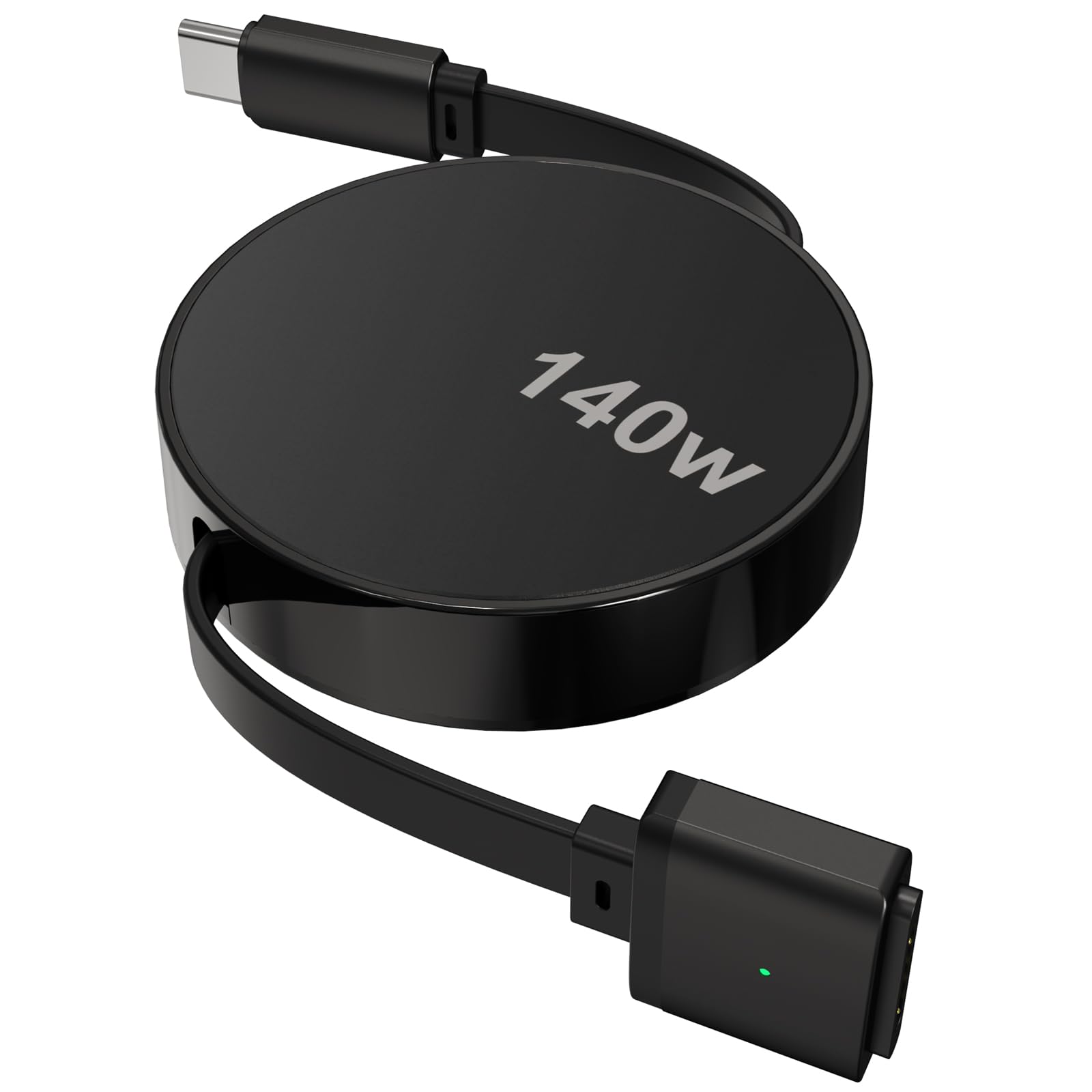 Cavo retrattile da USB-C a magnetico 3, 140 W, compatibile con cavo Magsafe 3 per MacBook Air 2024 M3 13/15", 2023/2022 M2, Pro 2024/2023 M4/M2 Pro e Max 14" 16", 2021 M16 & Max 3 5,6 cm, 40,6 cm