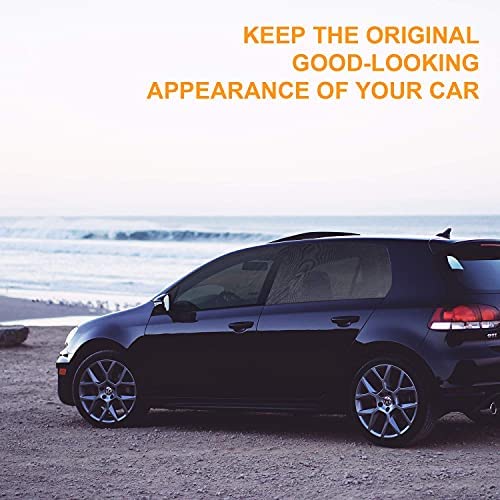 Astroai Car Window Shade, Front Side Window Sun Shade Blocks Sun, Glare And Uv Rays For Baby–Car Sunshades Universal Fit Up To 29.5”H X 35.4”L(2 Pack, Black) #TOP2