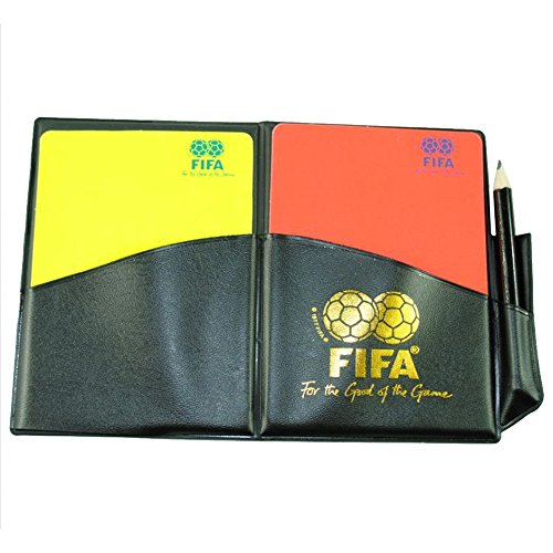 NJS Football Soccer Referee Red Yellow Card PU Wallet