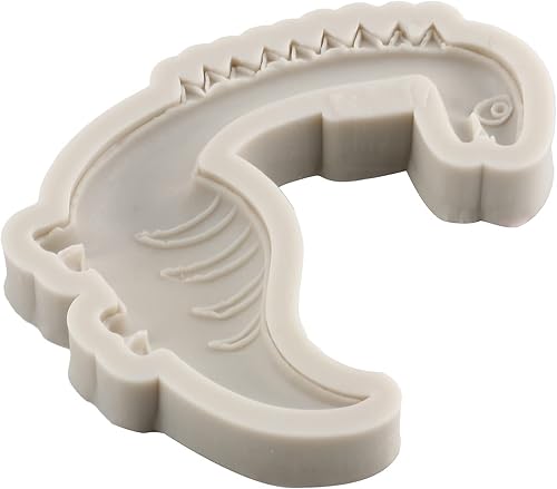 Miniatura 5 de Sijiangmold Moldes de silicona para fondant de dinosaurio para decoración de pasteles de dinosaurios, chocolate y dulces, decoración de cupcakes,