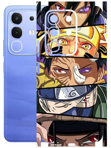 Image of AtOdds Mobile Skin Sticker Wrap | Compatible for VIVO IQOO Z10X (5G) | Scratchproof Matte Finish | Full Coverage for All Sides & Camera Protection (Anime-38)