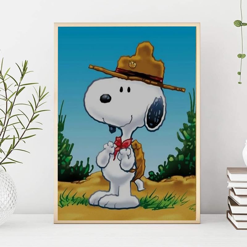 Amazon | 春のお出かけにスヌーピー-ダイヤモンドペインティング