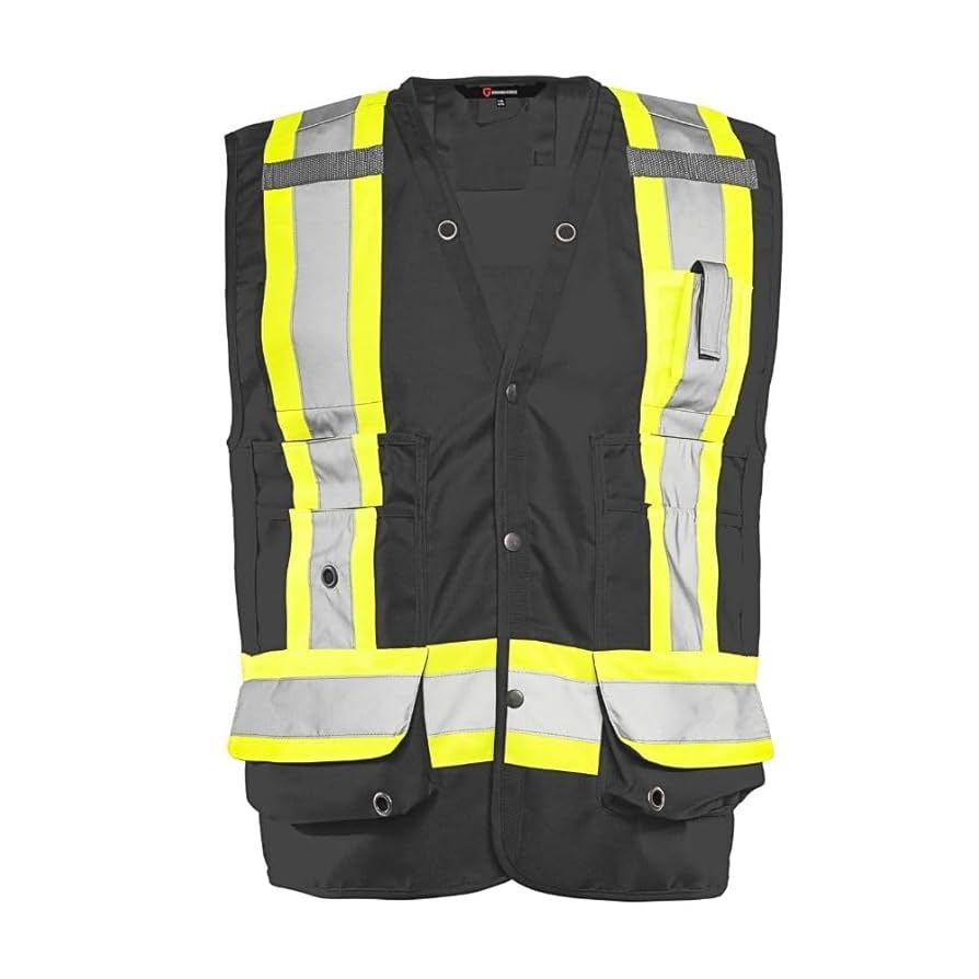 ハーヴィーメイス　　 フェザー12KgfTOP 【M size•S size】 Ground Force Mens Hi-Vis Surveyor Safety Vest (M) : Amazon
