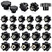 Produktbild 30 stück Sterngriffmutter M4 M6 M8 Sternknöpfe,Sterngriffschraube Rändelknopf mit Innengewinde,Schwarzer Kunststoffgriff Klemmknöpfe Griff für mechanische Geräte