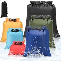 KUOGAS Dry Bag 6 Set wasserdichter Taschen – 1,5L 2,5L 3L 3,5L 5L 8L wasserdichte Beutel & Packsäcke | Perfekt für Outdoor, Wassersport & Camping | Ultraleicht & Robust