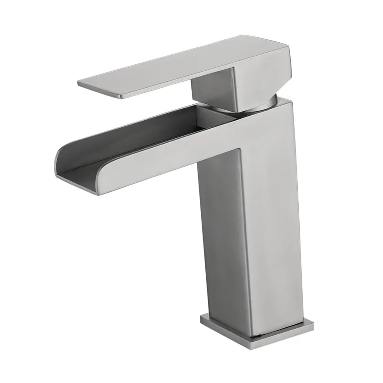 Robinet cascade en acier inoxydable 304 eau chaude et froide pour lavabo à trou unique G1/2