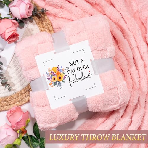 Birthday Gifts for Women Self Care Friendship Gifts, Rose Relaxing Spa Gifts Basket Care Package w/Luxury Flannel Blanket 20 Oz Tumbler, Unique Idea for Mom Her Friend Sister Wife - Image 5