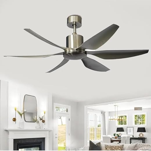LIGHT ART STUDIO Dove Silver Ceiling Fan 50W BLDC Motor 1380