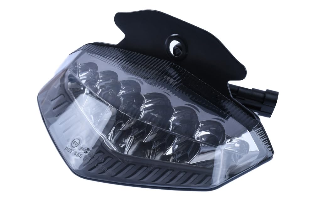 aVDB-moto Fanale Posteriore, Luce Stop LED compatibile con DUCATI HYPERMOTARD 1100, S 2008-2009 (Fumè)