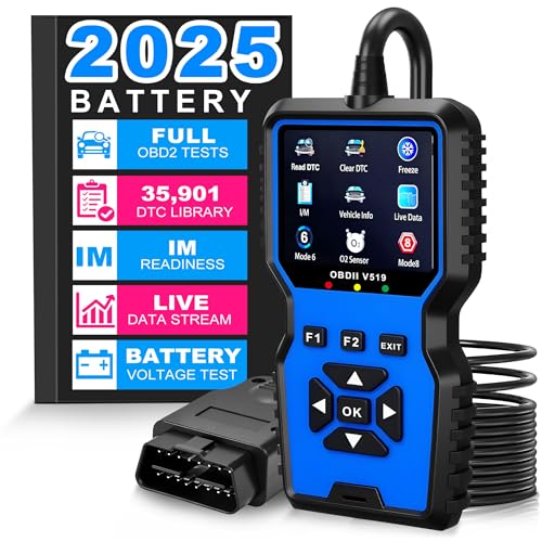 Etre Jeune OBD2 Scanner Tool Upgraded V519 Vehicle Code Reader for Check Engine Light Clear Fault Codes Live Data Professional OBDII Scan Tool for 1996 OBD2 Protocol Vehicle Blue