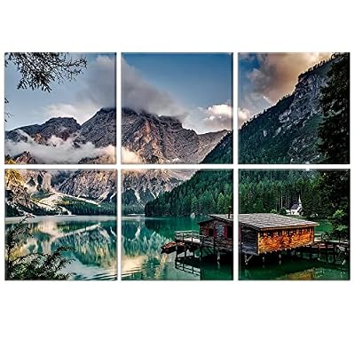 JBER Art Acoustic Panels 72" x 48", Mountain Cabin