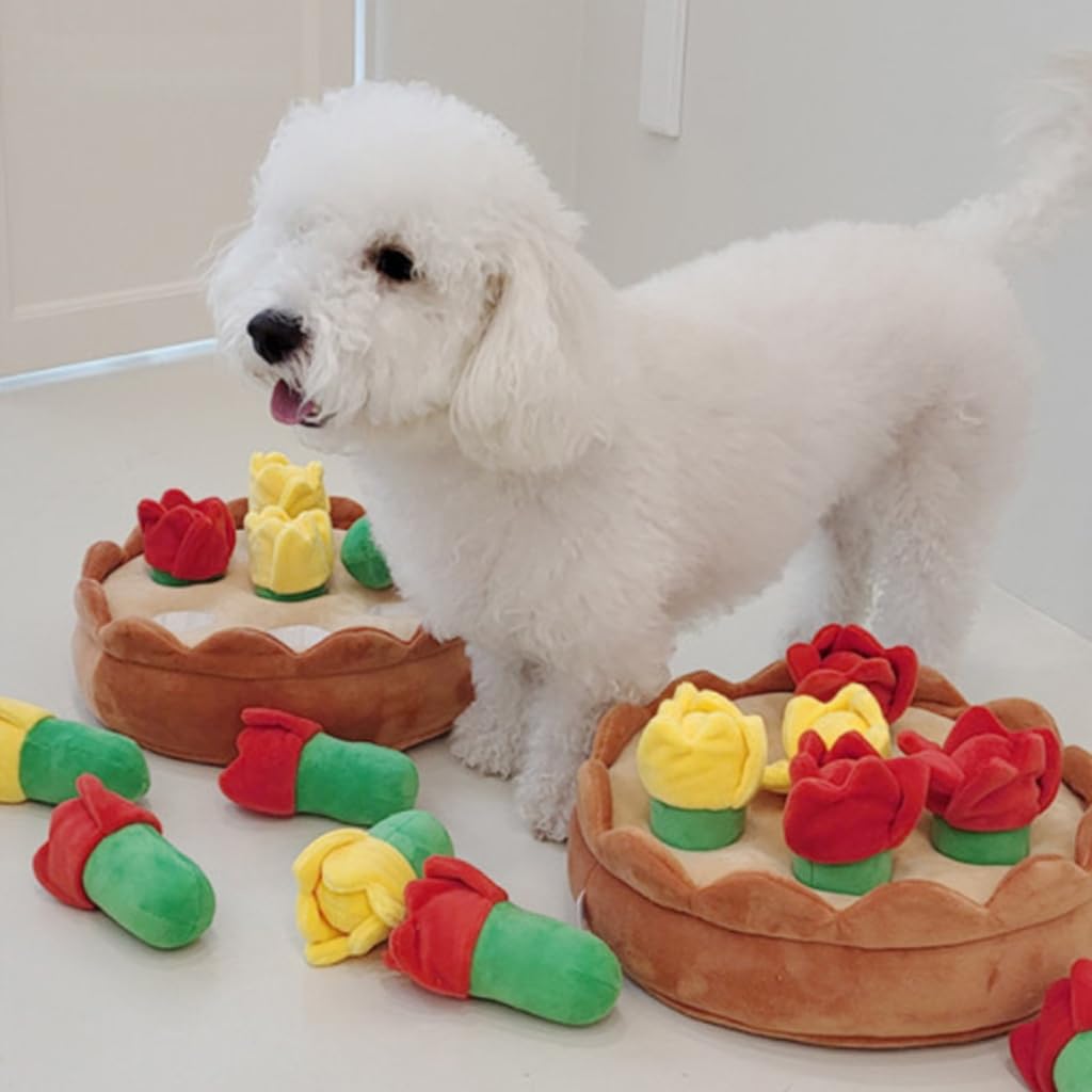 Puzzle dla psa zabawka na smakołyki snuffle pluszowa zabawka ząbkowanie dla nudy zwierzę domowe gryzienie miękka zabawka piszcząca do agresywnego żucia