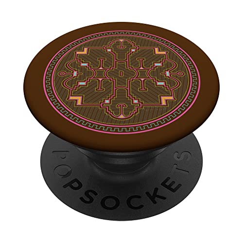 Camisa Shipibo Tribal Colorida - Trippe Psychedelic PopSockets PopGrip Intercambiable Cover