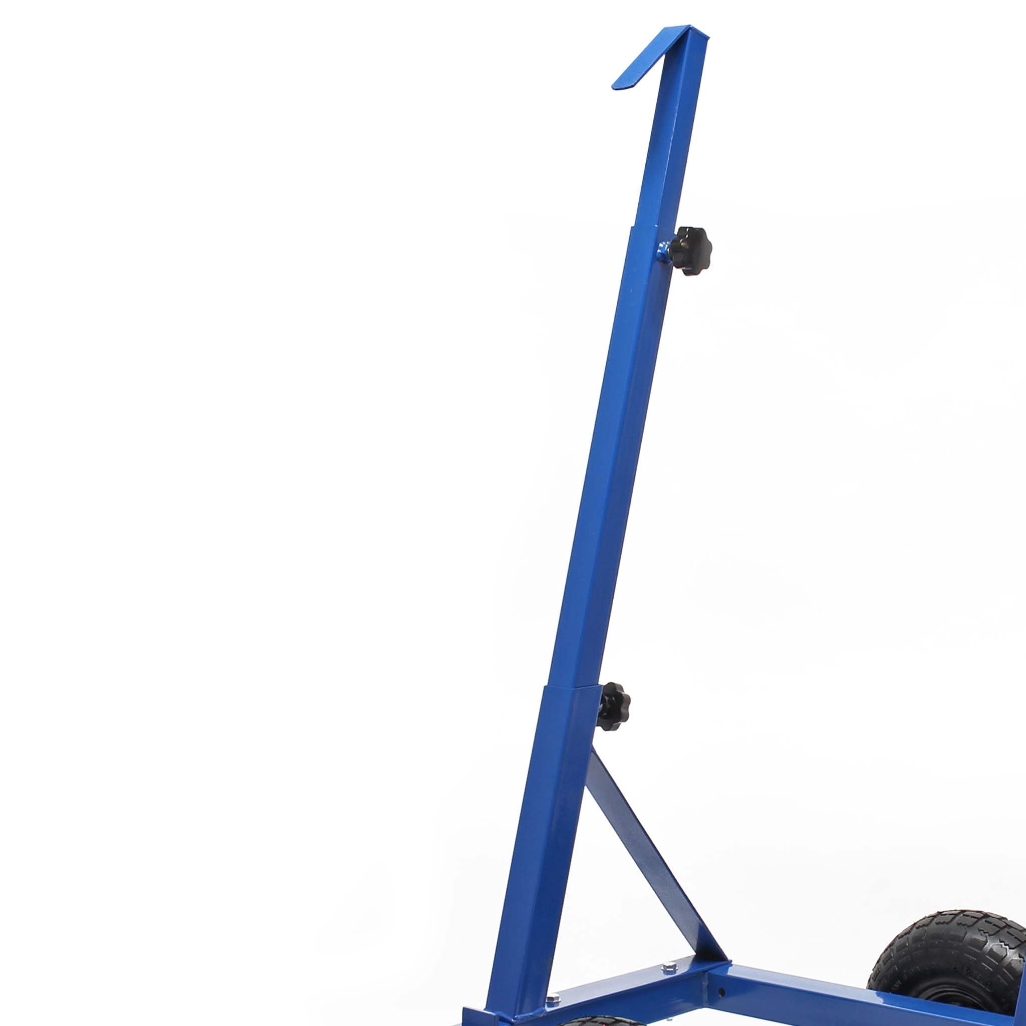 XPOtool Plattenkarren bis 200 kg höhenverstellbar, 2 Luftreifen, Stahl Plattenwagen zum Transport großflächiger Platten u. v. m.