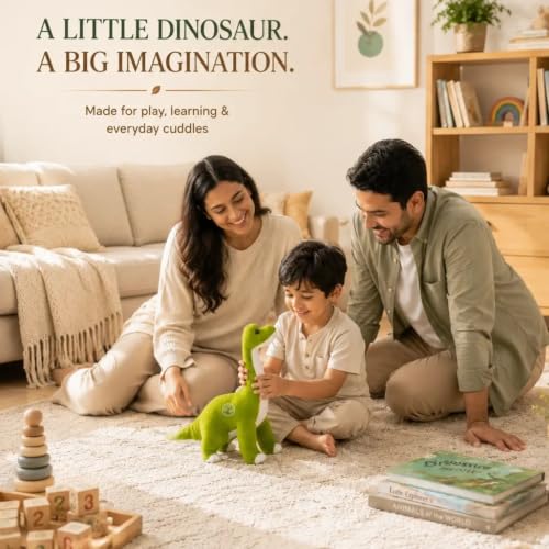 Image of Chi-Chimpu Toyss Dinosaur Soft Toy 30cm | Cute Plush Dinosaur Stuffed Animal for Kids | Soft Hugging Toy | Dinosaur Toy | Gift for Kids