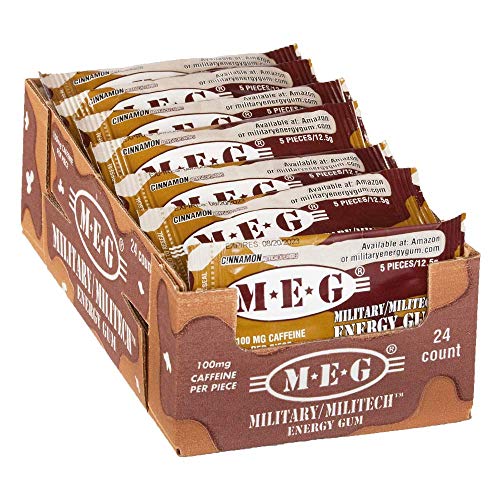MEG - Military Energy Gum | 100mg of Caffeine Per Piece + Increase