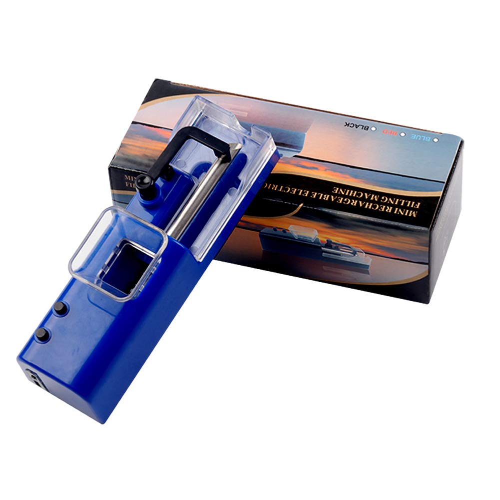 Rullo per Sigaretta elettrica, Macchina for Sigarette a Batteria, Piccola Macchina Portatile Ricaricabile Tramite USB, 220 V(Blue)