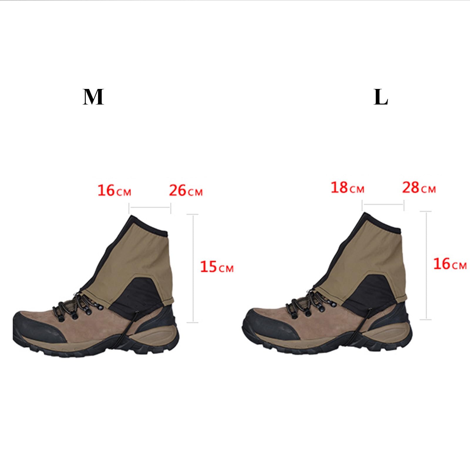 Guêtres de Jambe, avec Sangles élastiques, guêtres d'extérieur, guêtres de Raquette, adaptées au Camping, à l'alpinisme, à la randonnée et à la Raquette for Hommes et Femmes