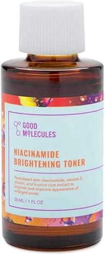 Miniatura 3 de Good Molecules Tónico iluminador de niacinamida, tóner para rostro con niacinamida y arbutina para equilibrar el tono de la piel, minimizador
