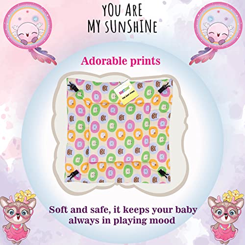 Image of Kwitchy Baby Bedding Set New Born Baby Bed | Mattress | Mosquito Net | Play Gym | Playmats | Floor Gym | Cotton | Infants | Gift Pack | Bed with Hanging Toys (0-6 Months) Yellow
