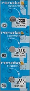Renata Watch Battery Swiss Made Renata 335 or SR512SW (3 Batteries, SR512SW)