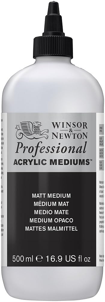 Winsor & Newton Médium mat pour acrylique 500 ml