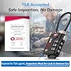 TSA Approved Cable Luggage Locks, Re-settable Combination with Alloy Body, Black 2 Locks. #1