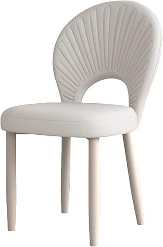 Upholstered Kitchen Chairs Set, Dining Room Chair with Leather Cushion Seat, Lobby Chair with Metal Leg for Kitchen Living Room