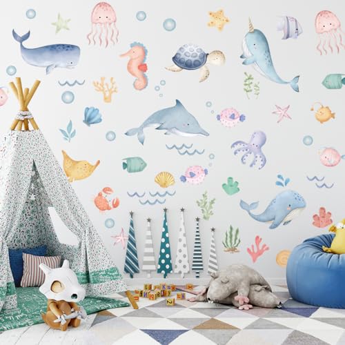 Vinilos Decorativos Animales Marinos Ocean Animal 2 Hojas miniatura 6