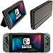 Produktbild iGadgitz U6581 Ledertasche und Displayschutzfolie Kompatibel mit Nintendo Switch - Schwarz