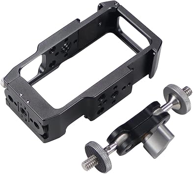 Action 2 Camera Cage, Action 2 Magnetic Frame Case with Bottom Magnetic 2 Slots Interface/1/4 Positioning Hhole for Action 2 Magic Hand Kit