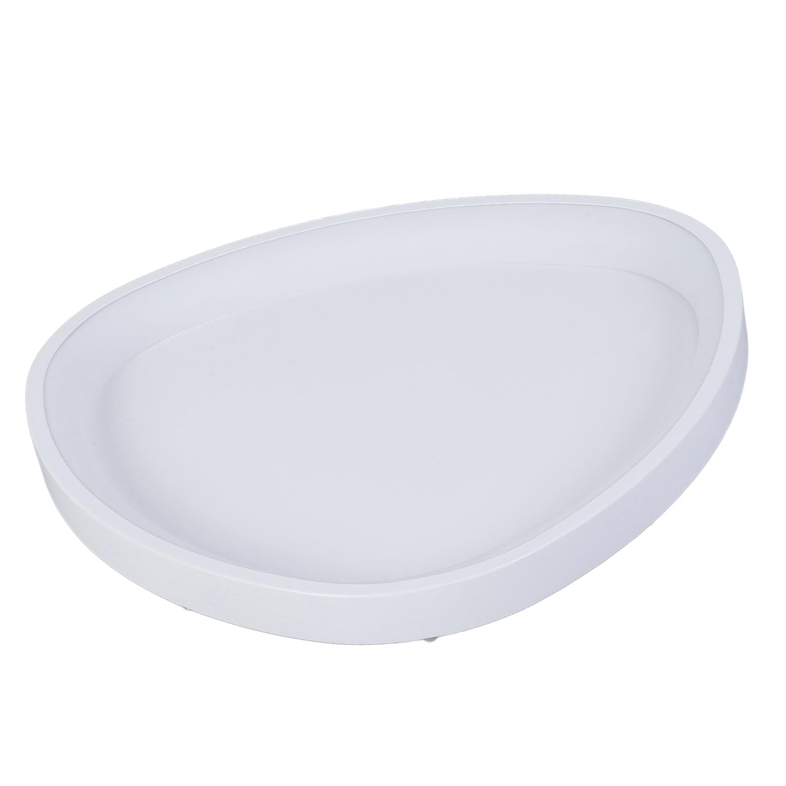 plplaaoo Lampa sufitowa LED, minimalistyczna, nowoczesna, ściemniana, pilot zdalnego sterowania, aplikacja, regulowana, 3 temperatury barwowe, oprawa oświetleniowa do kuchni, sypialni (biała)