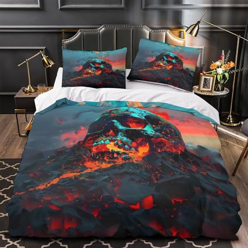 Housse de couette King tie-dye en microfibre 220x240 cm - 2