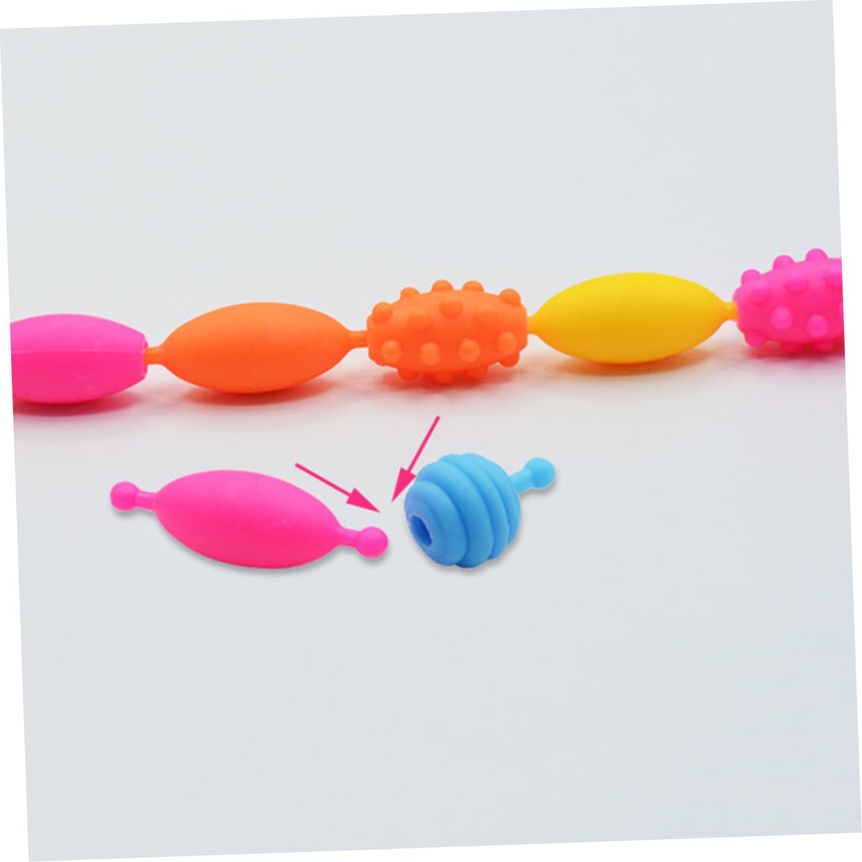 Beaupretty Kit de Pulseras para Niñas Cuentas de Plástico, Caja Portátil y Materiales para Manualidades Creativas y Decoración Infantil