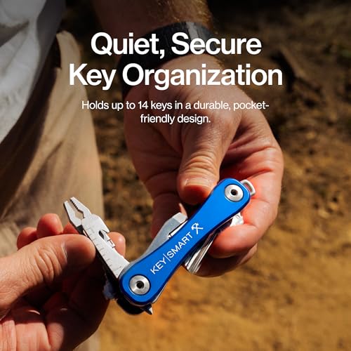 Image of KeySmart Rugged Keychain Multitool Key Holder, Up to 14 Keys | Key Organizer for EDC. Expandable, Durable Build, Reduces Key Chain Bulk & Jingle, Pocket Clip & Bottle Opener Included