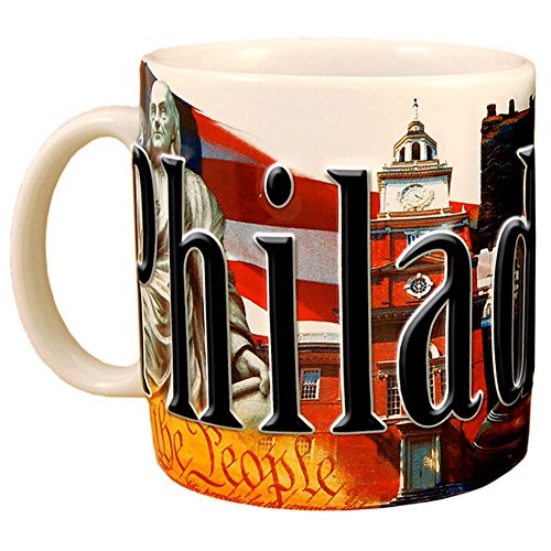 Mug de café Americaware Philadelphia 18oz blanco miniatura 1