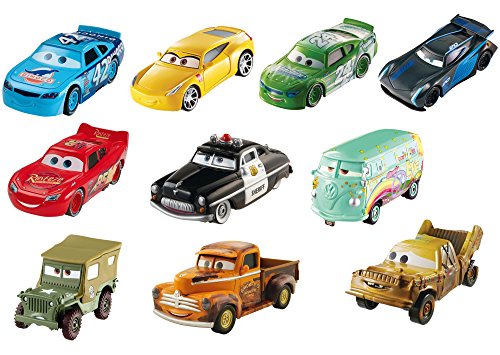 Preisvergleich Produktbild Disney DVT08 Cars 3, druckgegossene Autos, 10 Stück
