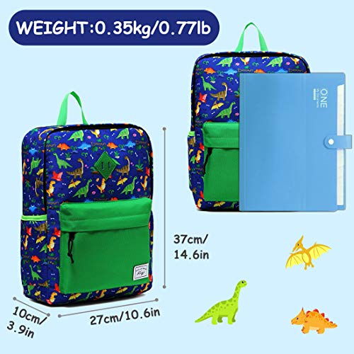 Kasqo Kids Backpack, Lightweight Water Resistant Preschool Rucksack For Little Boys And Girls With Water Bottle Pockets (Green) #TOP2