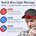 Red Light Hair Growth Cap, Upgrade Red & Blue Light Therapy for Hair Regrowth Cap for Men and Women, LED Shows Control, Safe & No Side-Effect