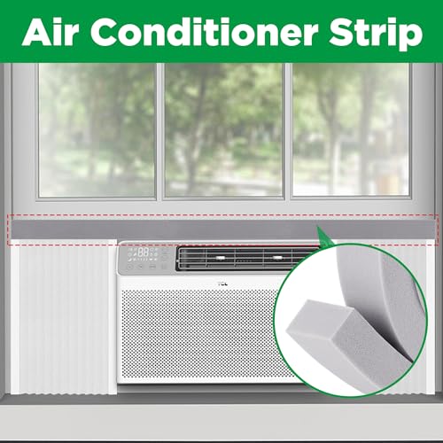 3 PCS Air Conditioner Foam Tape - 2 x 1 inch x 6.5 Ft AC Foam Weather Stripping- Non-Adhesive Foam Seal Strip with Glue Point for Air Conditioner Door Window Seal - Thumbnail 5