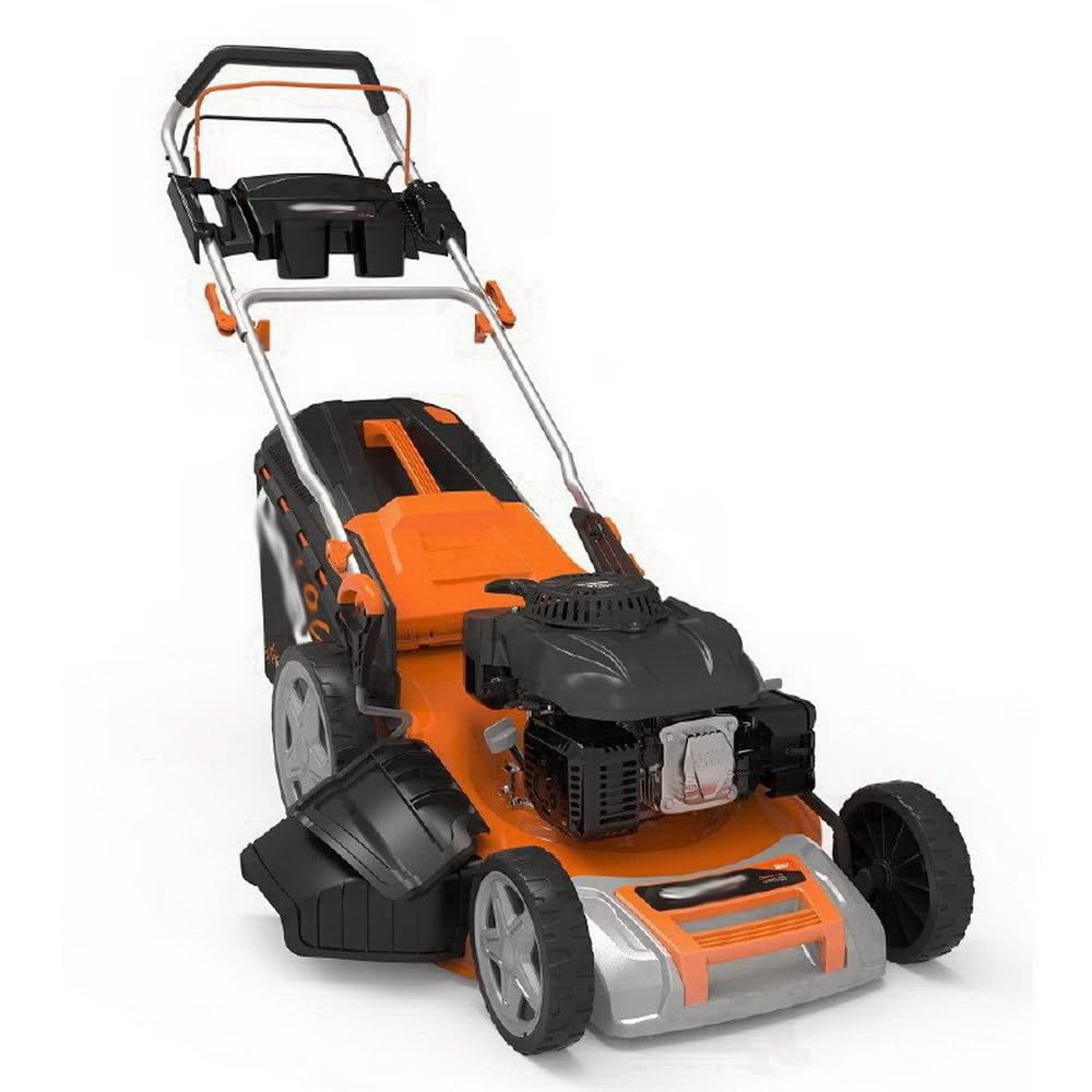 Daewoo Cortacésped Gasolina DLM5100SP – 173 CC, 3,3 kW (4,4 HP), Ancho Corte 508 mm, Autopropulsado, Bolsa 65 L, Altura Corte 25‑75 mm 700.156