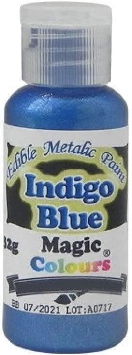 Magic colours Metallic Edible Paint 32g Indigo Blue