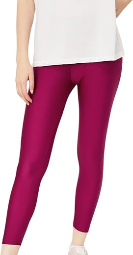 Zyara Women’s Nylon Shimmer Leggings | Ankle Length | Slim Fit | Stretchable Spandex Leggings | Shiny Finish | Casual Wear...