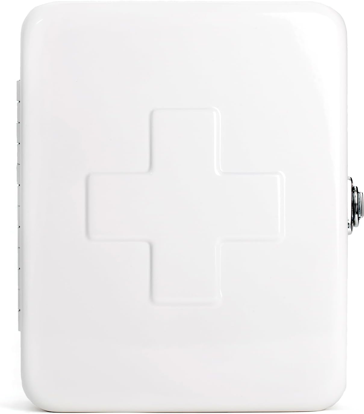 Kikkerland Empty Steel First Aid Kit Case – Multi-Purpose Medical Supply Organizer – Portable First Aid for Home, Office, & Travel, White Kikkerland Empty Steel First Aid Kit Case – Multi-Purpose Medical Supply Organizer – Portable First Aid for Home, Office, & Travel, White