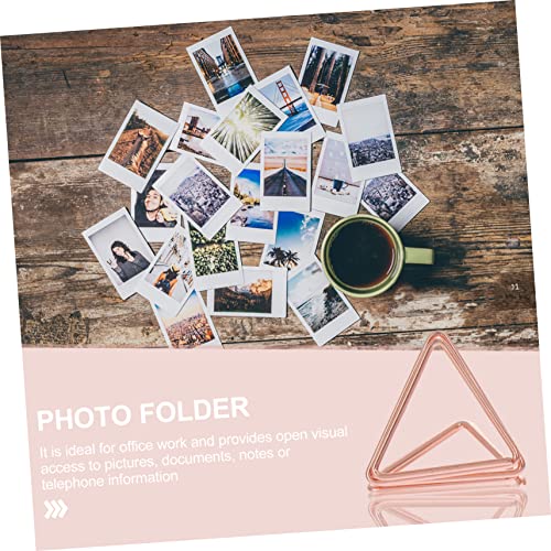 TOGEVAL 25 Pçs Suporte De Memorando Triangular Suporte De Receita Suporte De Clipe De Memorando Supo