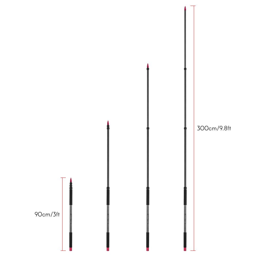 Amazon.com: Andoer MK-3000 9.8ft Lightweight Carbon Fiber Mic Microphone  Boom Holder Arm Pole Extension Mount Stand for Canon Nikon Sony DSLR Camera  Camcorder Photography Sound Recording Interview Filming : Musical  Instruments